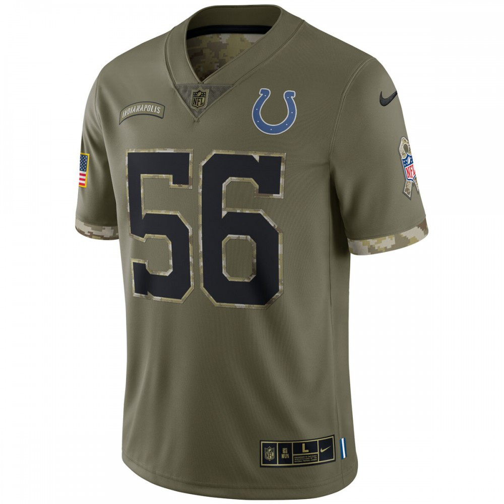 Quenton Nelson Indianapolis Colts Nike 2022 Salute To Service Limited Jersey - Olive-GridironStore